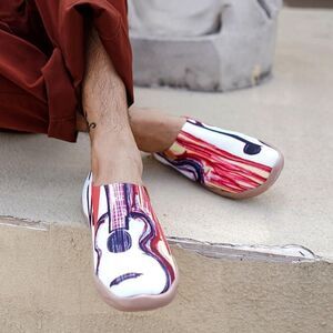 UIN Women's Sneakers Casual Loafers Knitted Comfort Walking Shoes (La Guitarra)